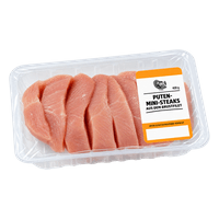 turkey mini-steaks from breast fillet