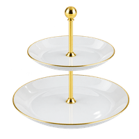 Etagere with gold rim