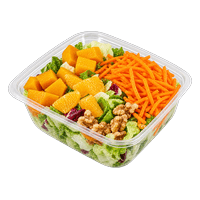 Simply Good Blattsalat mit Kürbis Karotte Orange und Walnuss