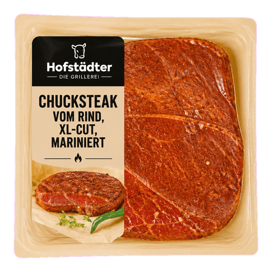 Hofstädter Die Grillerei dana chucksteak, XL kesim, marine edilmiş