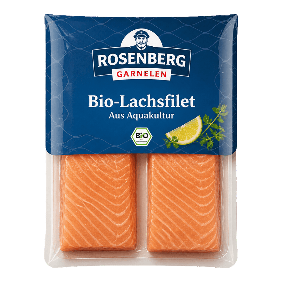 Organic salmon fillet