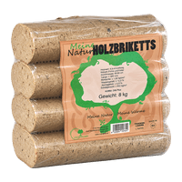 Ahşap briketler 8 kg, açık