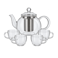 Tee-Set 5-teilig 800 ml und 4 Tassen 250 ml
