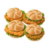 schnitzel sandwich — chicken, pork, turkey or vegan