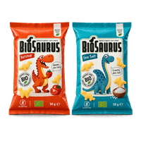 BioSaurus Snacks Sea Salt oder Ketchup
