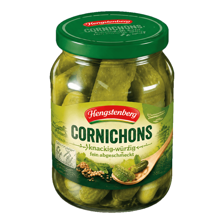 Hengstenberg uborkák, cornichonok vagy feferoni