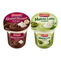 Ehrmann Grand Dessert oder Matcha Latte Pudding