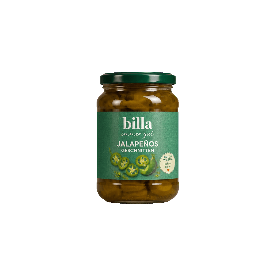 BILLA always good jalapeños, sliced