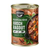 PRIMANA Wildspezialitäten Hirsch-, Reh- oder Wildschweinragout