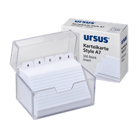 URSUS Karteikarte Style A7 100 pcs lined