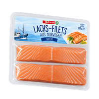 SPAR Lachsfilets aus Norwegen Natur oder mariniert