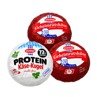 Schärdinger Geheimratskäse oder Protein Kugel