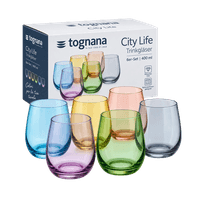 Tognana Trinkgläser City Life 400 ml 6er-Set