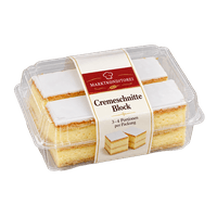 Marktkonditorei Cremeschnitte Block