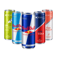 Red Bull Energydrink oder Organics