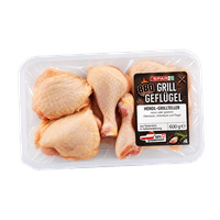 SPAR BBQ Chicken meat – natur oder gewürzt; Oberkeule, Unterkeule und Flügerl