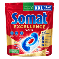SOMAT XXL Excellence caps 33–40 wash cycles
