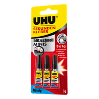 UHU Sekundenkleber flüssig oder Gel