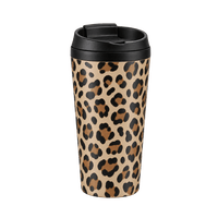 Trendshop Kaffeebecher LEOPARD beige