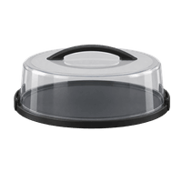 rotho Tortenglocke FRESH flach schwarz