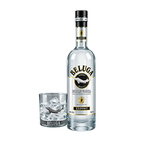 Beluga Noble Vodka with glass