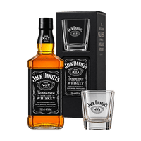 Jack Daniel's Old No.7 Tennessee Whiskey mit Glas