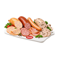 TANN cheese sausage — Krakauer, Wiener or mushroom cold-cut sausage