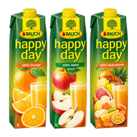 Happy Day Apfel-, Multivitamin-, Orangen- oder Orangenmischsaft