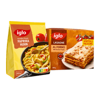 Iglo Genießerpfanne oder Lasagne Vorteilspackung