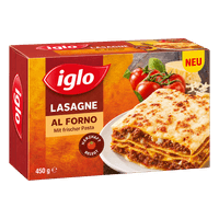 Iglo Lasagne or skillet meal