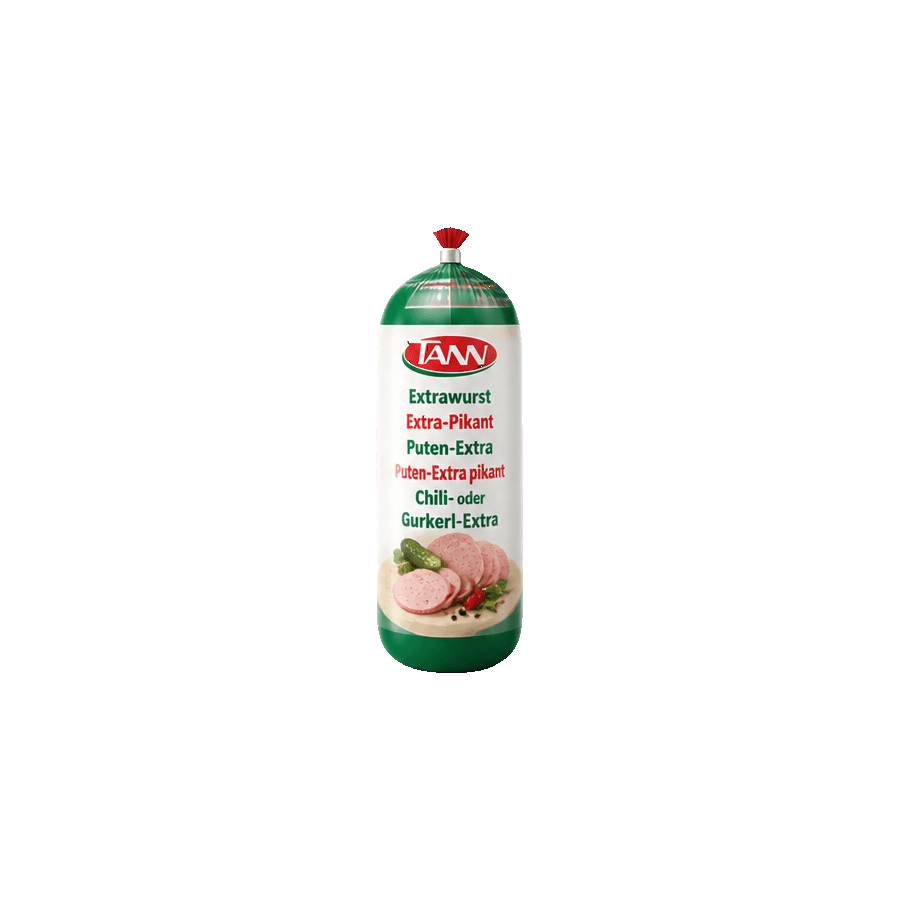 TANN Extrawurst oder Extra-Pikant oder Puten-Extra oder Puten-Extra pikant oder Chili-Extra oder Gurkerl-Extra