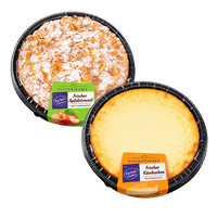 Kuchenzauber Frischer Apfelstreusel oder Käsekuchen