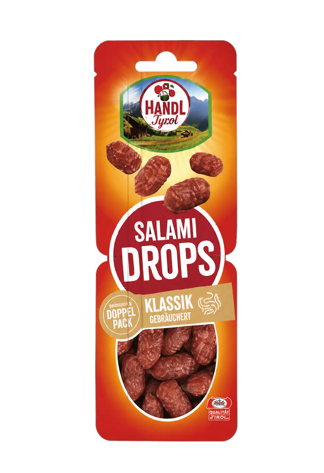 HANDL TYROL Kabanossi, rágcsálnivaló rudak vagy szalámi drops
