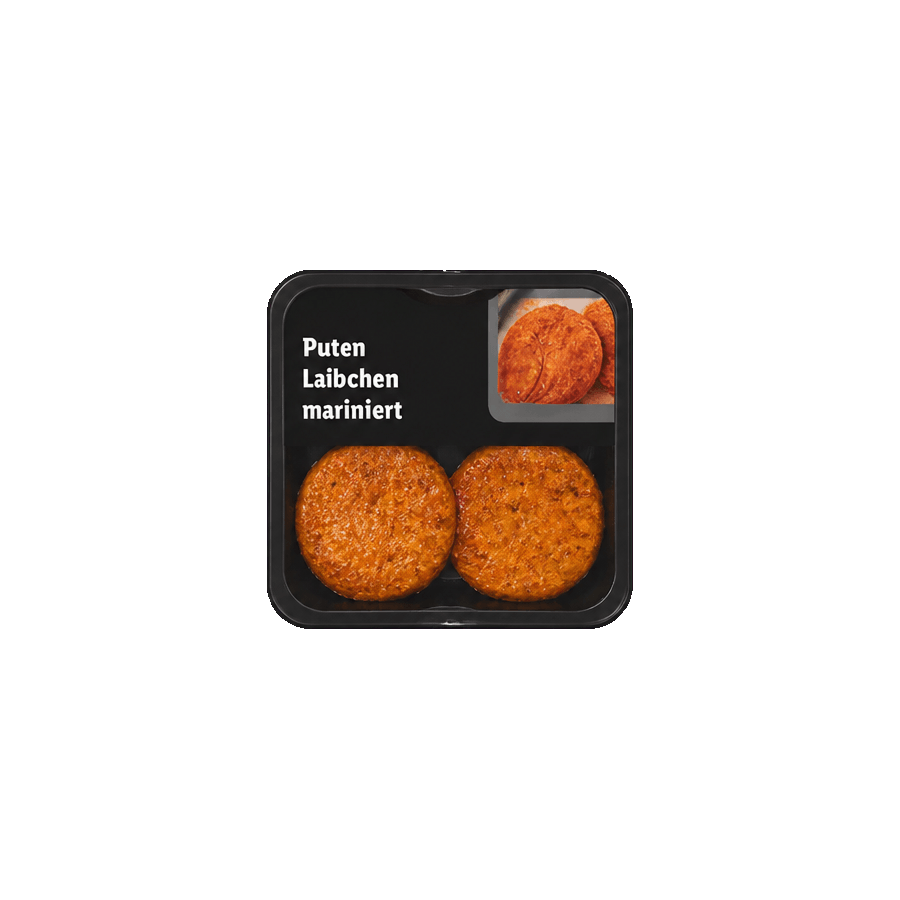 Puten Laibchen mariniert