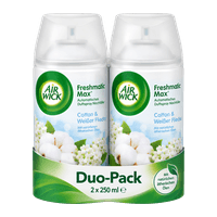 Air Wick Duftspray Freshmatic Max Nachfüller Cotton & Weißer Flieder Duo-Pack, 0.5 l