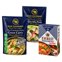 curry paste, various types