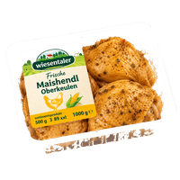 Frische Maishendl Oberkeulen