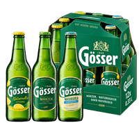 Gösser Märzen oder Naturradler Einwegflasche
