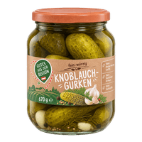 GUTES AUS DER REGION Knoblauchgurken oder Delikatessgurken