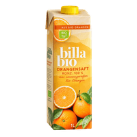 BILLA Bio Orangensaft Konz. 100 %