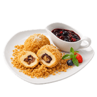 BILLA Marktküche Mozartknödel mit Beerenröster