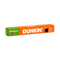 DUNKIN' coffee capsules, hazelnut