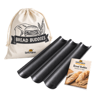 Birkmann Bread Buddies Baguetteblech 3-fach