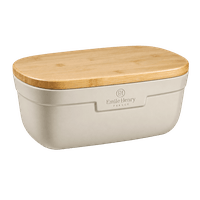 Emile Henry Brotbox Lehm mit Bambusdeckel