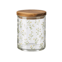 Trendshop Vorratsglas Design Blumen 700 ml