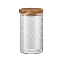 Trendshop Vorratsglas Design Kreise 1.000 ml