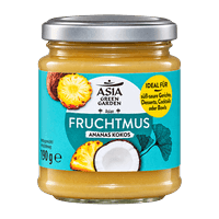 ASIA GREEN GARDEN exotisches Fruchtmus, Ananas Kokos