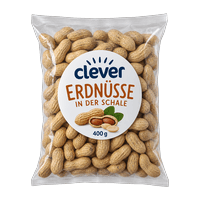 clever Erdnüsse in der Schale