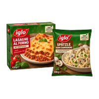 Iglo Lasagne oder Pfannengerichte