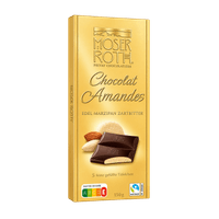 MOSER ROTH Schokolade gefüllt, Zartbitter-Marzipan
